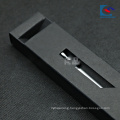 luxury black paper packaging drawer box for fountain pen